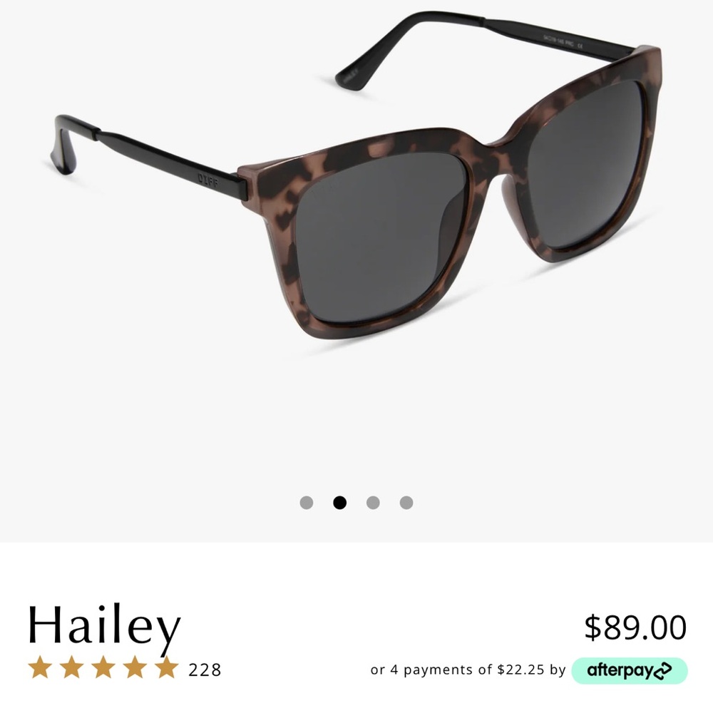 Final Dropdiff Eyewear Hailey Tortoise Sunglasses - image 2